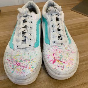 Paint Splatter Vans size